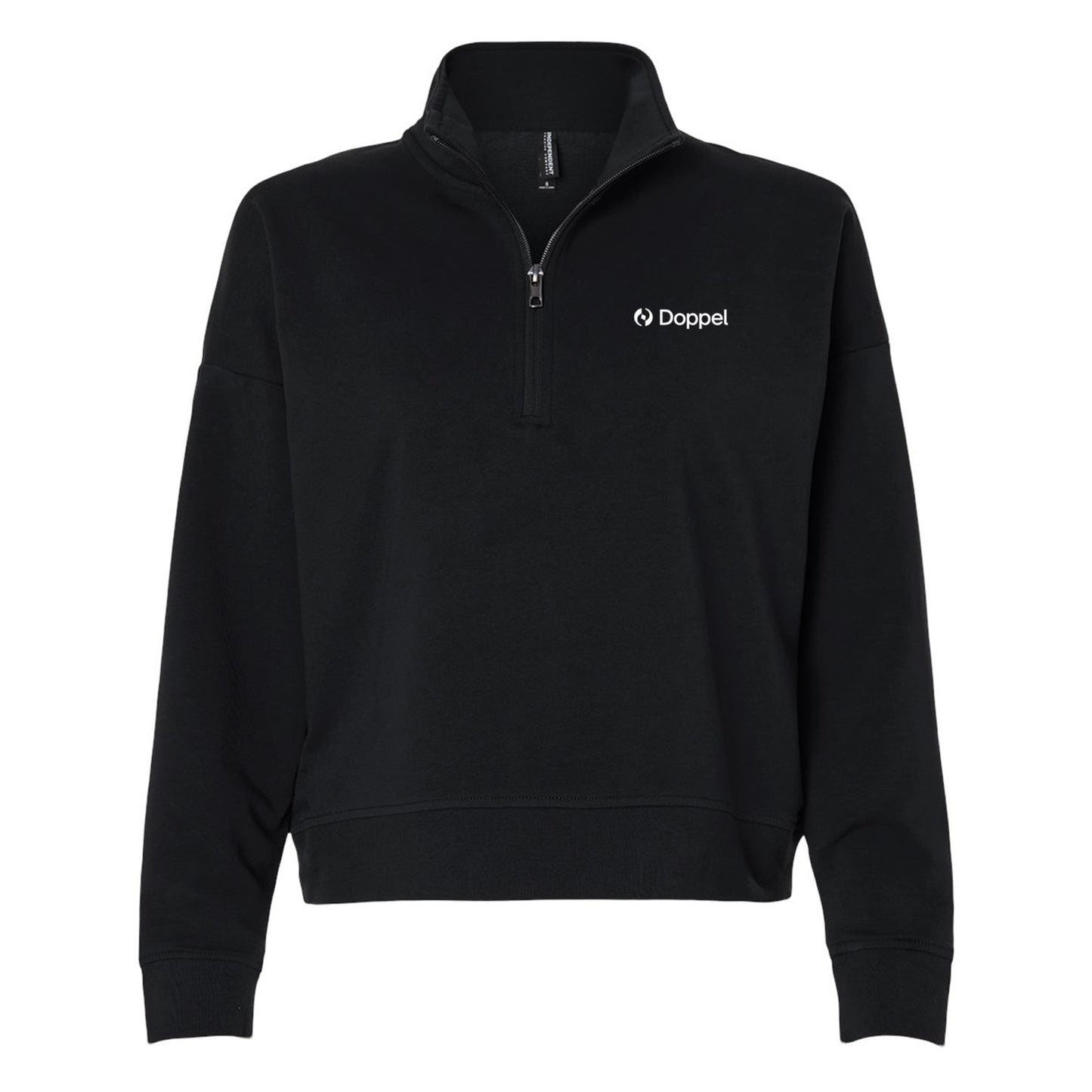Ladies' Independent Trading Co Black Perform Quarter-Zip Pullover